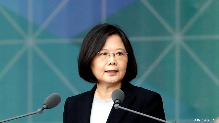 Taiwan president says aspires to create `new era` of peace with China